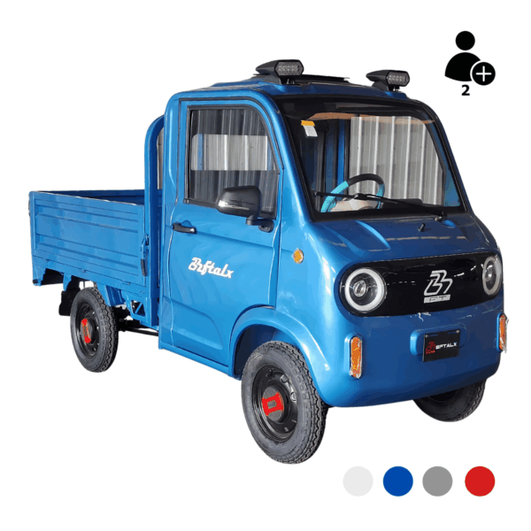 E-Lastenvierrad Pickup YB-SLU01 mit neigbarer Pritsche und zwei Sitzplätzen