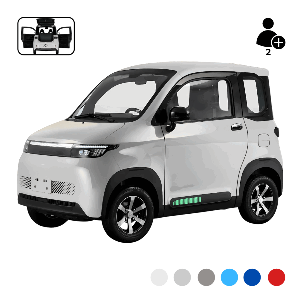 Kabinenroller Microcar 45 km/h – 2-Sitzer mit Heckklappe